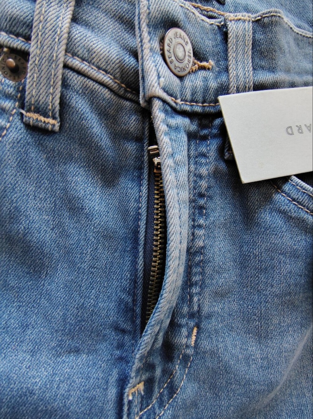 Women’s Blue Flared Jeans - Picture 4 of 12